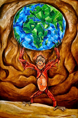 
                  
                    Load image into Gallery viewer, We are the world (baby orangu) 150x100
                  
                