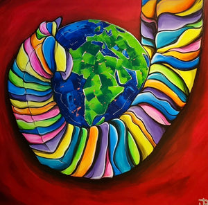 
                  
                    Load image into Gallery viewer, We are the world (elefant snabel) 100x100
                  
                