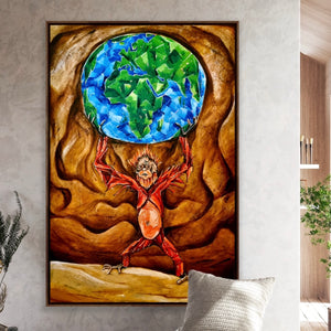 
                  
                    Load image into Gallery viewer, We are the world (baby orangu) 150x100
                  
                