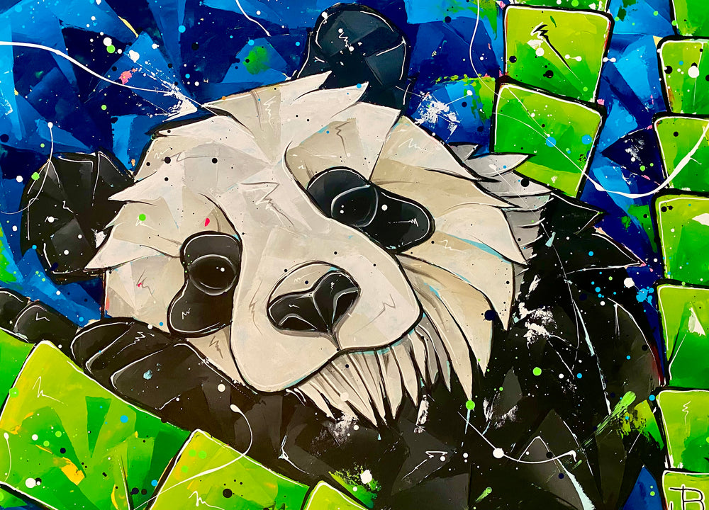 
                  
                    Load image into Gallery viewer, Night panda 110x80
                  
                