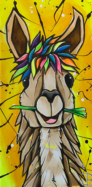 
                  
                    Load image into Gallery viewer, Happy Lama 60x30
                  
                