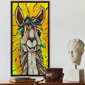 
                  
                    Load image into Gallery viewer, Happy Lama 60x30
                  
                