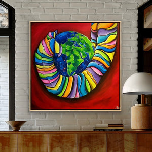 
                  
                    Load image into Gallery viewer, We are the world (elefant snabel) 100x100
                  
                