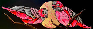 
                  
                    Load image into Gallery viewer, The Two Rosefinch and the Golden Moon #2 150x50
                  
                