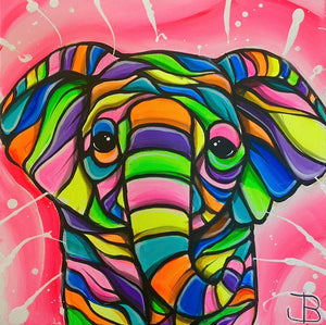 
                  
                    Load image into Gallery viewer, Pink babyfant 40x40
                  
                