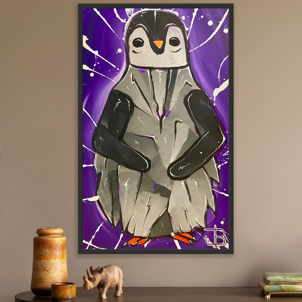 Baby pingvin (lilla) 50x30