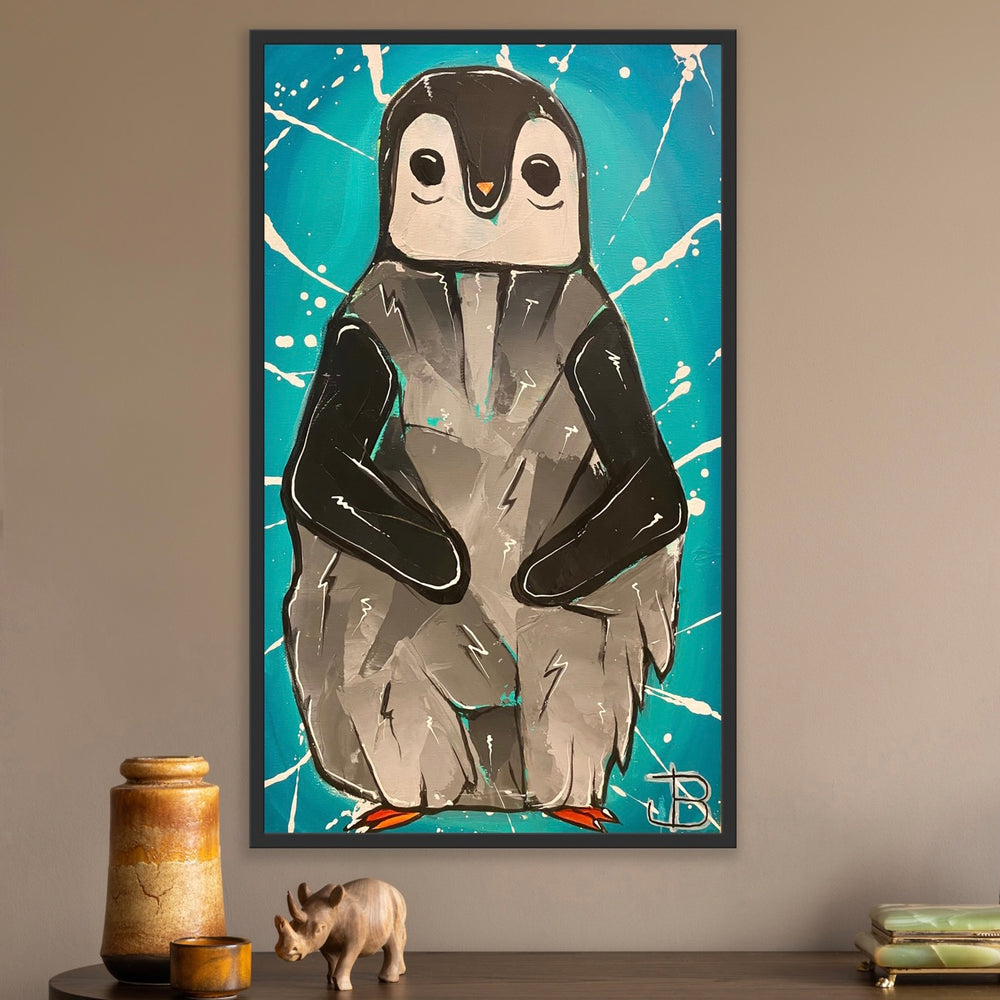 Baby pingvin (turkis) 50x30