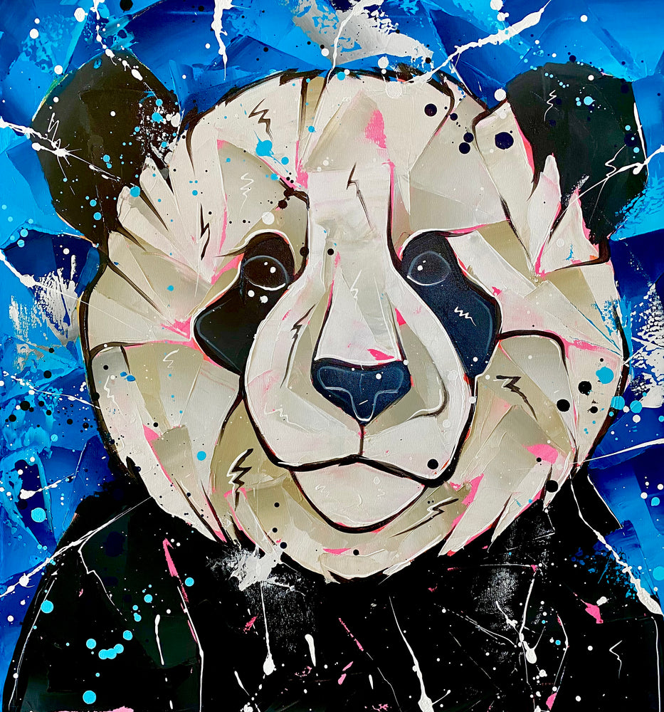 
                  
                    Load image into Gallery viewer, Panda blues 75x70
                  
                