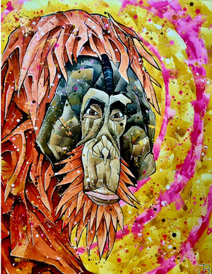 
                  
                    Load image into Gallery viewer, De store menneskeaber - Orangutangen 150x120
                  
                