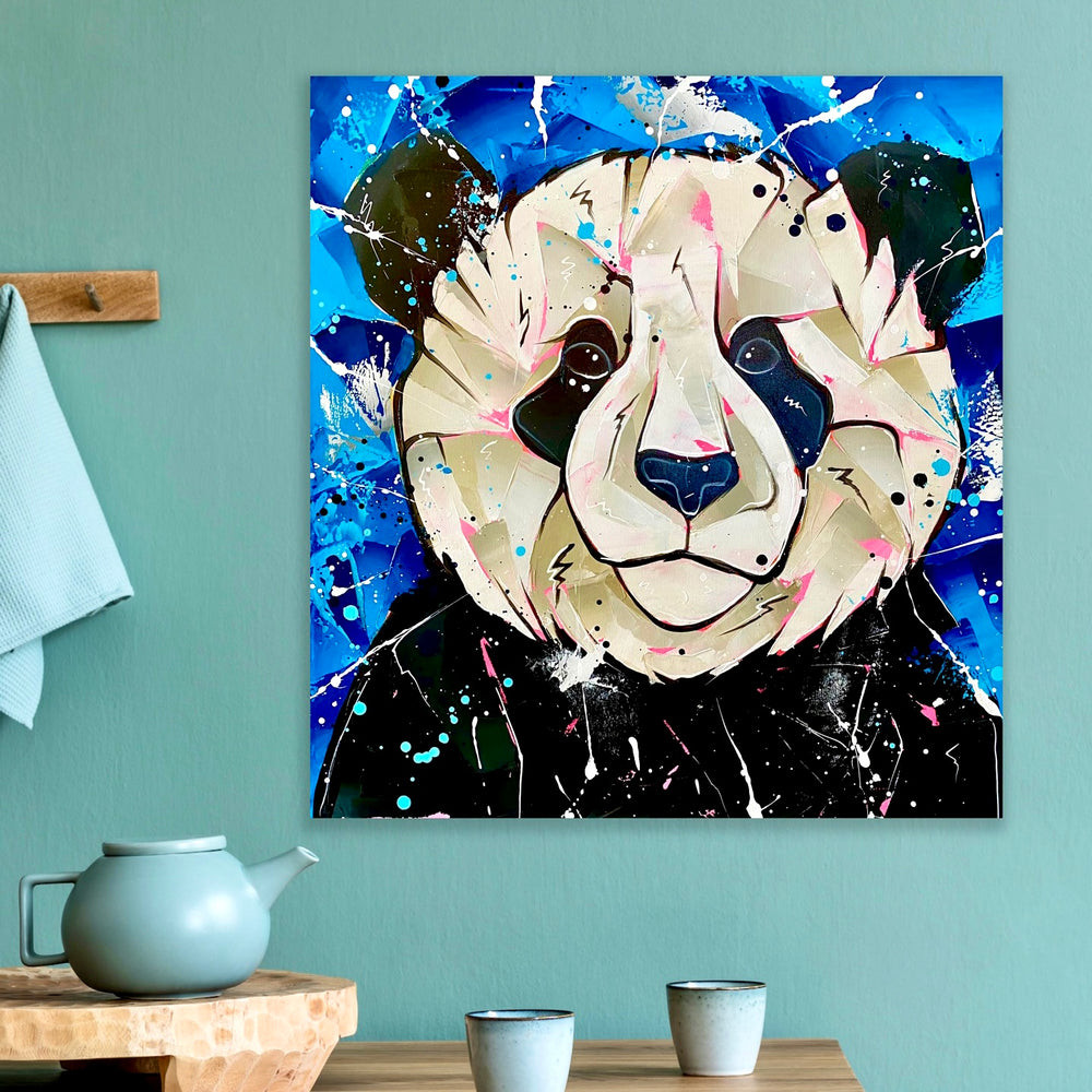 
                  
                    Load image into Gallery viewer, Panda blues 75x70
                  
                