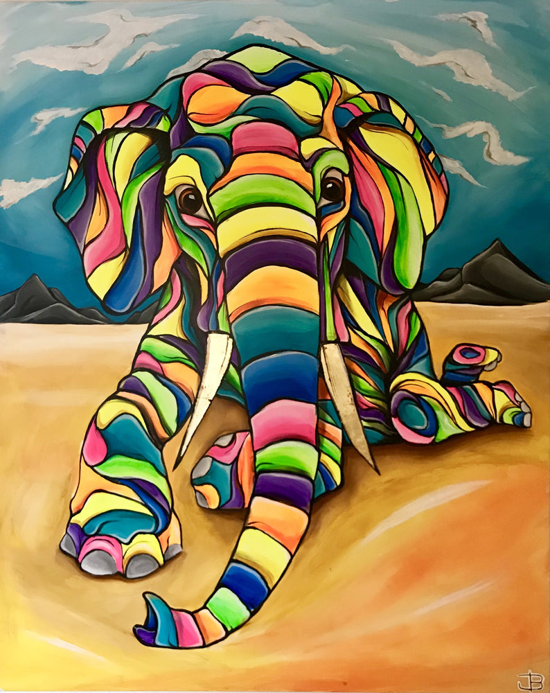 
                  
                    Load image into Gallery viewer, Sunny day for a elephant 150x120
                  
                