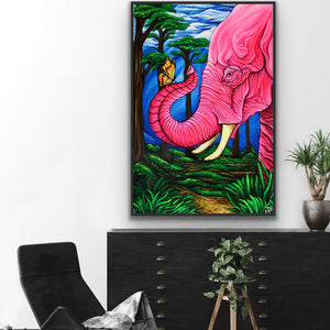 
                  
                    Load image into Gallery viewer, Pink elephant 150x100
                  
                