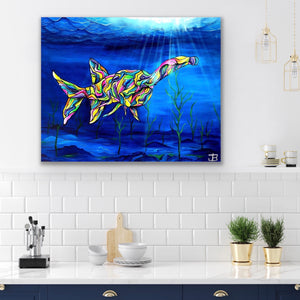 
                  
                    Load image into Gallery viewer, Paddle fish 100x80
                  
                