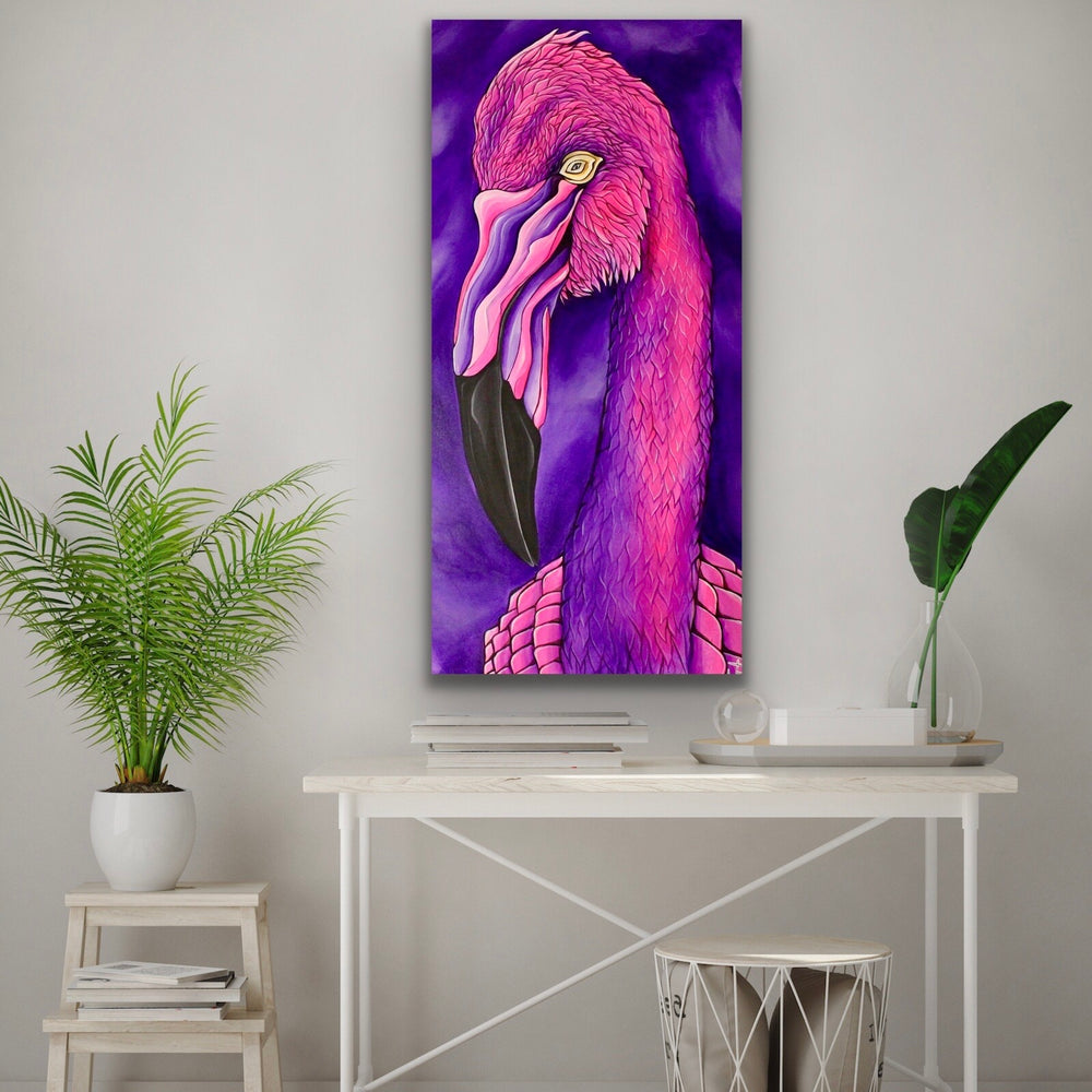 Neonpink flamingo 150x75