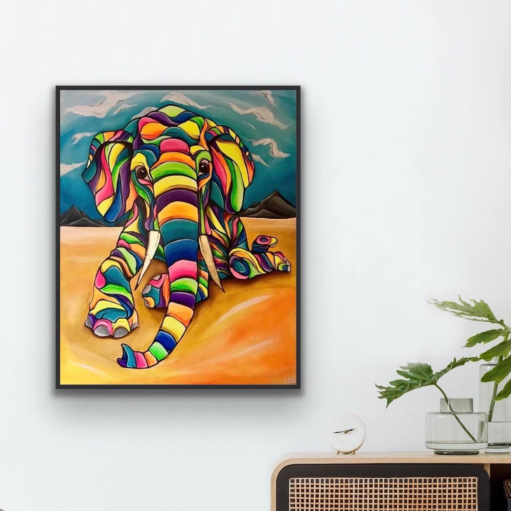 Sunny day for a elephant 150x120