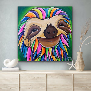 
                  
                    Load image into Gallery viewer, Happy sloths #2 70x70
                  
                