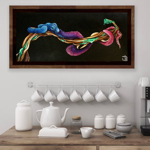 
                  
                    Load image into Gallery viewer, Colorful serpent 90x40
                  
                